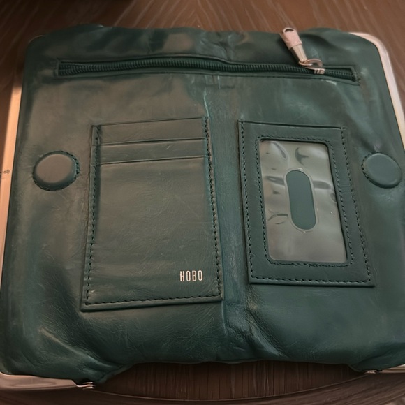 HOBO Lauren wallet gently used teal green - Picture 1 of 3